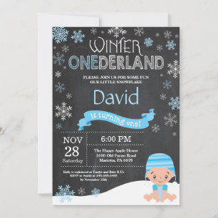 Vinter Onederland 1-års inbjudan