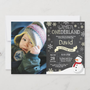 Vinter Onederland 1-års inbjudan