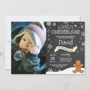 Vinter Onederland 1-års inbjudan