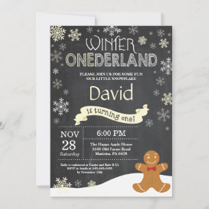 Vinter Onederland 1-års inbjudan