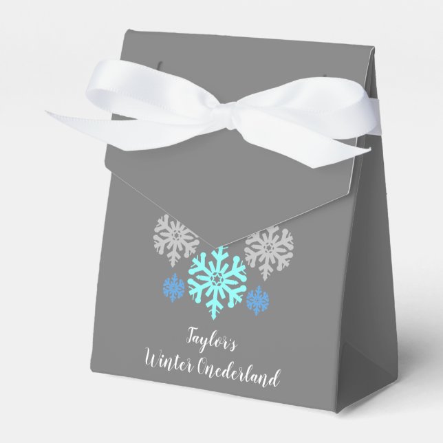 Vinter Onederland 1-årsdag Presentaskar (Framsidan Sidan)