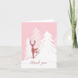 Vinter Onederland Birthday Rosa - tackkort