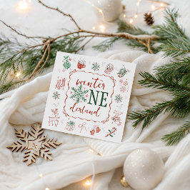 Vinter ONEderland-festduk Pappersservett