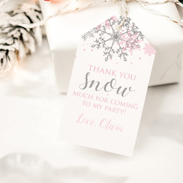 Vinter Onederland-förmånstagg Presentetikett (Skapare uppladdad)