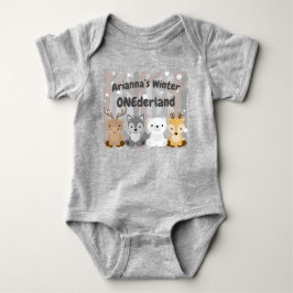 Vinter ONEderland Första födelsedagen T Shirt