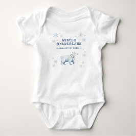 Vinter Onederland Isbjörn 1-årsdag T Shirt