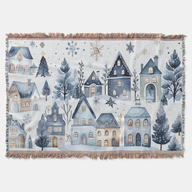 Vinter Onederland-julhus Filt (Framsidan)