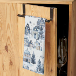 Vinter Onederland-julhuset Birthday Kökshandduk