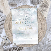Vinter Onederland Snöflingor 1-årsdag
