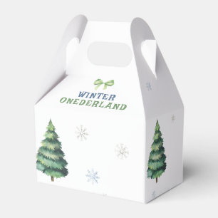 Vinter Onederland Snömannen 1-årsdag Presentaskar