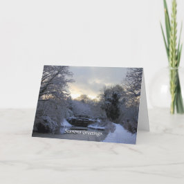 Vinter på det Basingstoke kanalkortet Helgkort