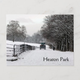 Vinter på Heaton Park vykort