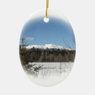 Vinter på Katahdin Julgransprydnad Keramik