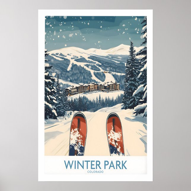 Vinter Park Ski Tryck - Colorado 1 (Framsidan)