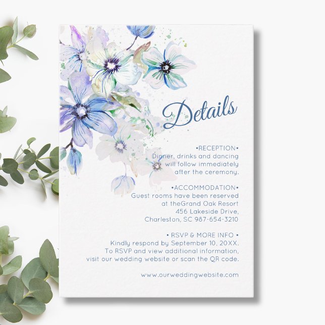 Vinter Pastell Blommig Botanisk Romantik Konst Det Tilläggskort (Skapare uppladdad)