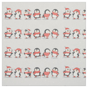 Vinter Penguins-väv Tyg