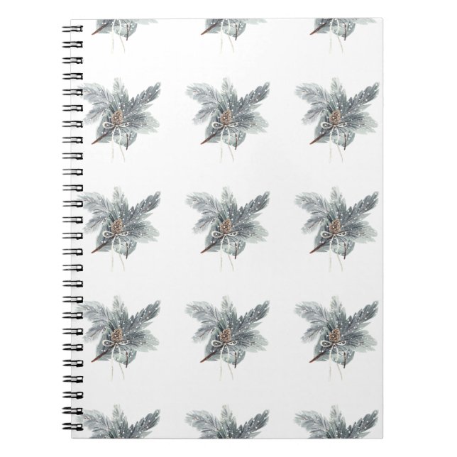 Vinter Pinecone-anteckningsbok Anteckningsbok (Framsidan)