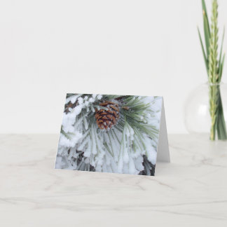 Vinter Pinecone Kort