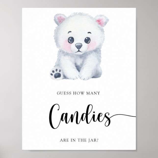 Vinter-polar Bear - gissa hur många kanaler det fi Poster (Framsidan)
