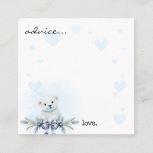 Vinter-Polarna Bear Boy-babyvykort Tilläggskort