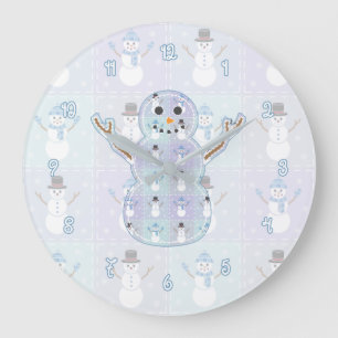Vinter Quilt Clock Stor Klocka