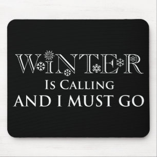 Vinter ringer och jag måste gå musmatta