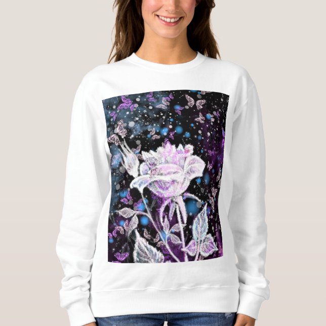 Vinter Ro och fjärilar - Vackra - T Shirt (Framsida)