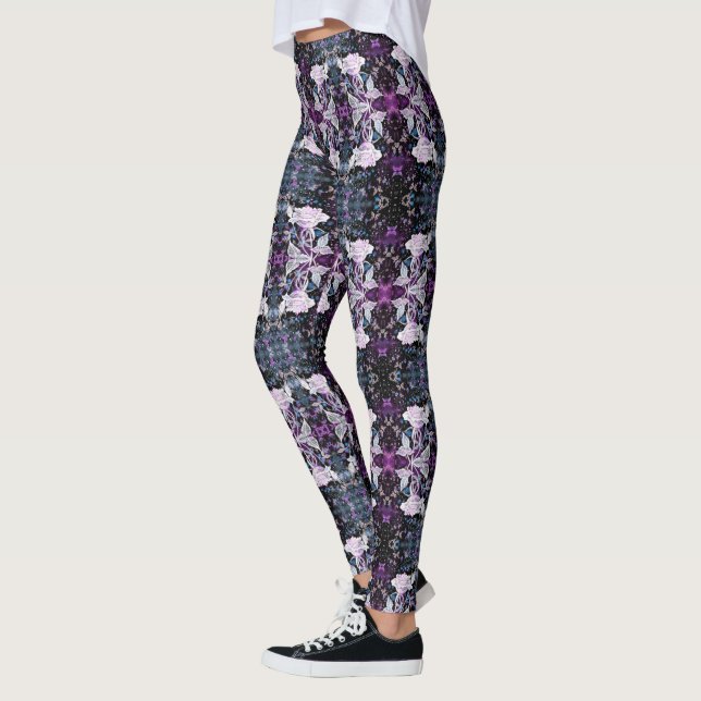 Vinter-Ro och fjärilspapper Leggings (Vänster)