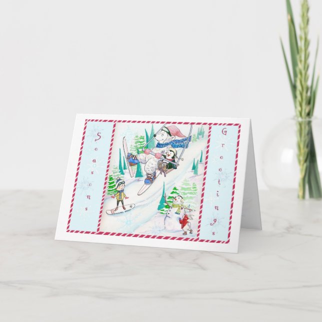 Vinter-Roligtens julkort Helgkort (Framsida)