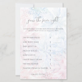 Vinter Rosa Blue Snowflake gissar Prist spel