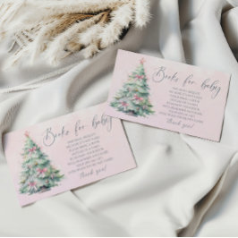 Vinter Rosa julgran böcker för baby biljett Tilläggskort