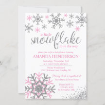 Vinter Rosa Snowflake Baby Shower