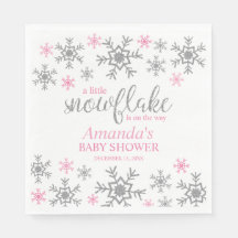 Vinter Rosa Snowflake Baby Shower
