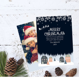 Vinter Rustic-jul Julkort