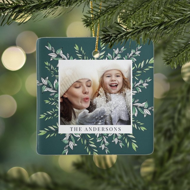 Vinter Sage | Botaniskt foto från Helgdag Julgransprydnad Keramik (Skapare uppladdad)