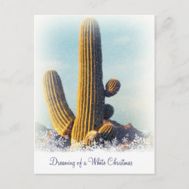 Vinter Saguaro Helgdag vykort