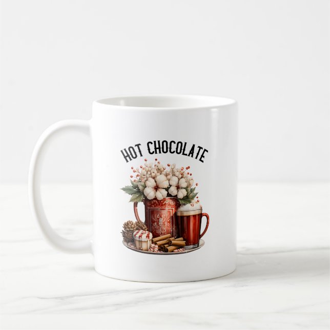 Vinter Säsong varm choklad Kaffemugg (Vänster)