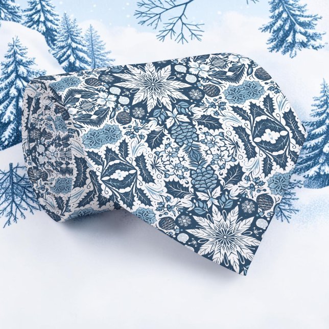 Vinter Säsongsbetonad Snöflinga Mönster Nackdel Ba Slips (Skapare uppladdad)