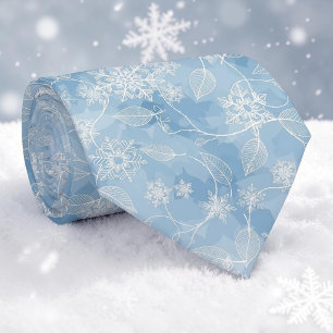 Vinter Säsongsbetonade Snöflingor halsduk halsband Slips