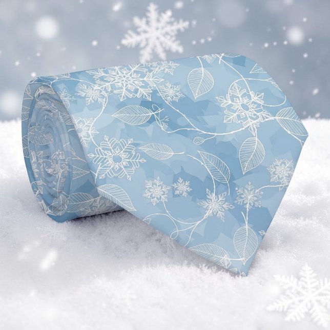 Vinter Säsongsbetonade Snöflingor halsduk halsband Slips (Skapare uppladdad)
