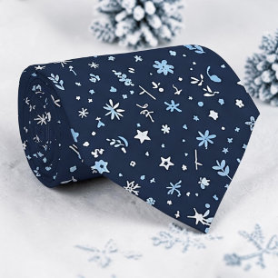 Vinter Säsongsbetonade Snöflingor halsduk Tie Slips