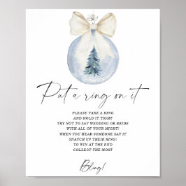 Vinter satte ring på spel poster