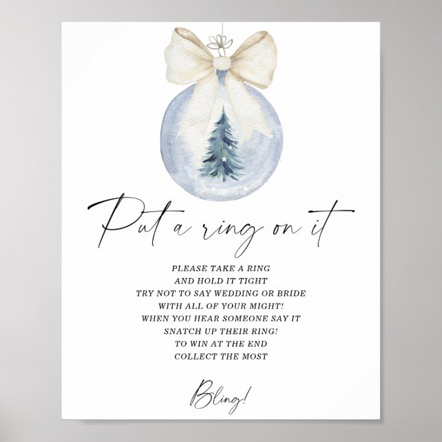 Vinter satte ring på spel poster (Framsidan)