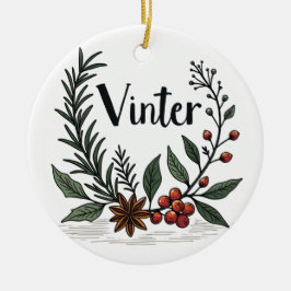 Vinter - Scandinavian Winter Floral Ornament