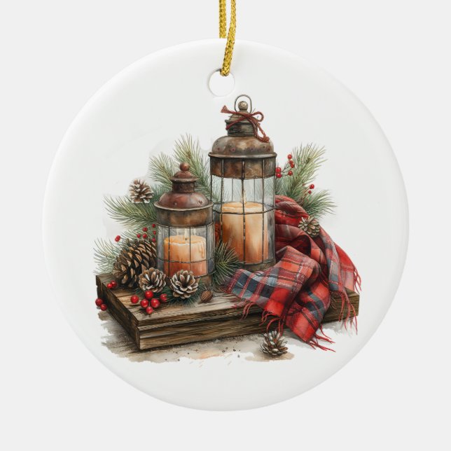 Vinter Scen Ornament (Framsidan)