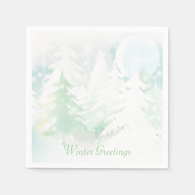 Vinter Scen Servetter (Framsidan)