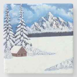 Vinter scen stenunderlägg