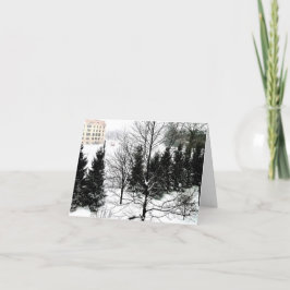 Vinter Scen Vikad Högtidskort Helgkort