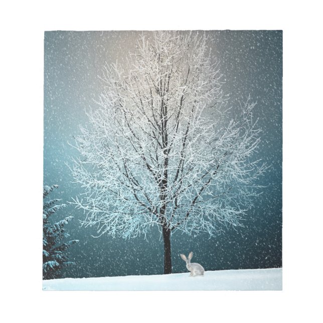 Vinter Scene Anteckningsblock (Framsida)