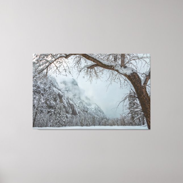 Vinter Scene Canvastryck (Framsida)